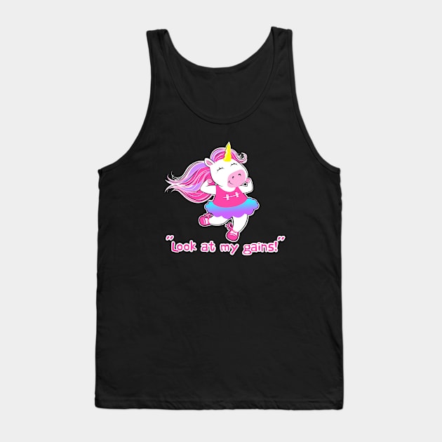 Unicorn fitness Tank Top by TimAddisonArt